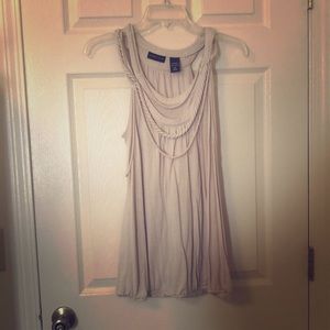 Sleeveless tan top